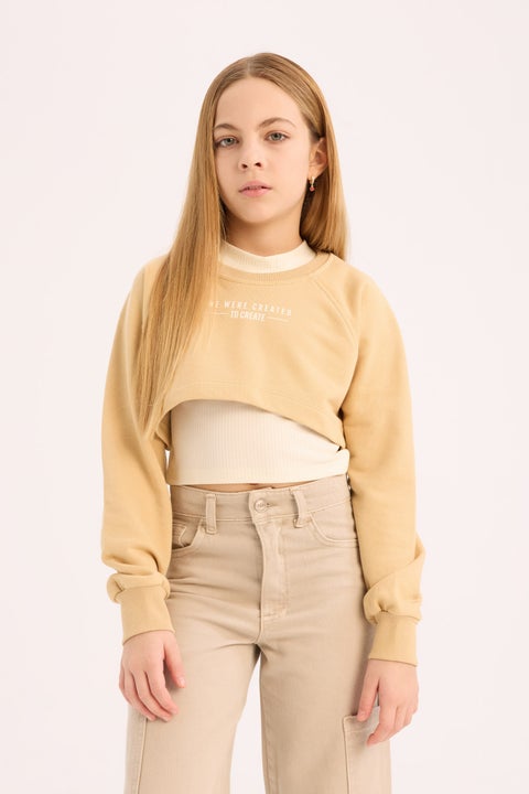 سويت شيرت بناتي - قطعتين