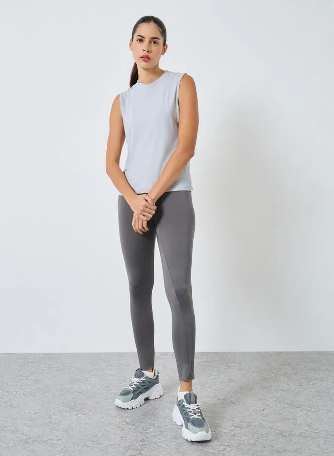Styli Active Panelled Seam Detail Tank