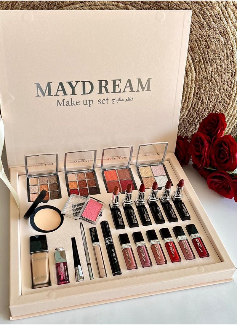 MAYDREAM Luxurious 24 Piece Makeup Box Ket for a Stunning and Complete Look  - Image 1