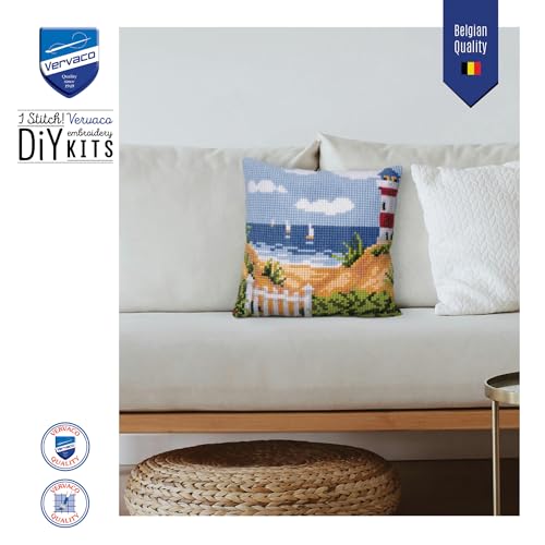 Vervaco Cross Stitch Cushion kit Seascape - Image 2