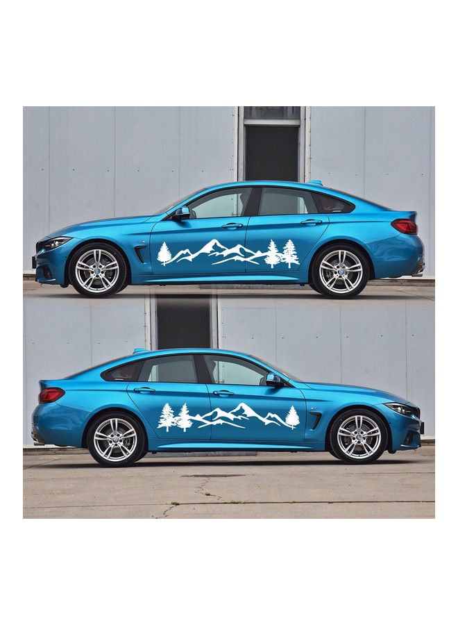 NIBEMINENT 2-Piece Mountain Themed Car Side Body Sticker - Image 2