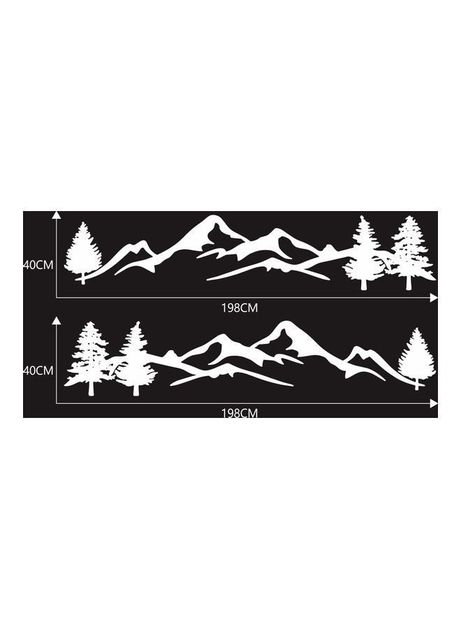 NIBEMINENT 2-Piece Mountain Themed Car Side Body Sticker - Image 3