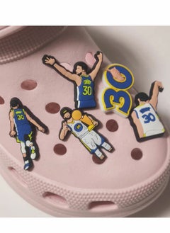 Excefore 50 Pieces Basketball Croc Charms Jibbitz Crocs Accessories for Shoe Buckle Party Favors ​Mini Decoration Charm for Women Girls Men  - Image 2