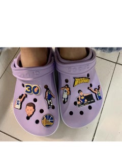 Excefore 50 Pieces Basketball Croc Charms Jibbitz Crocs Accessories for Shoe Buckle Party Favors ​Mini Decoration Charm for Women Girls Men  - Image 4