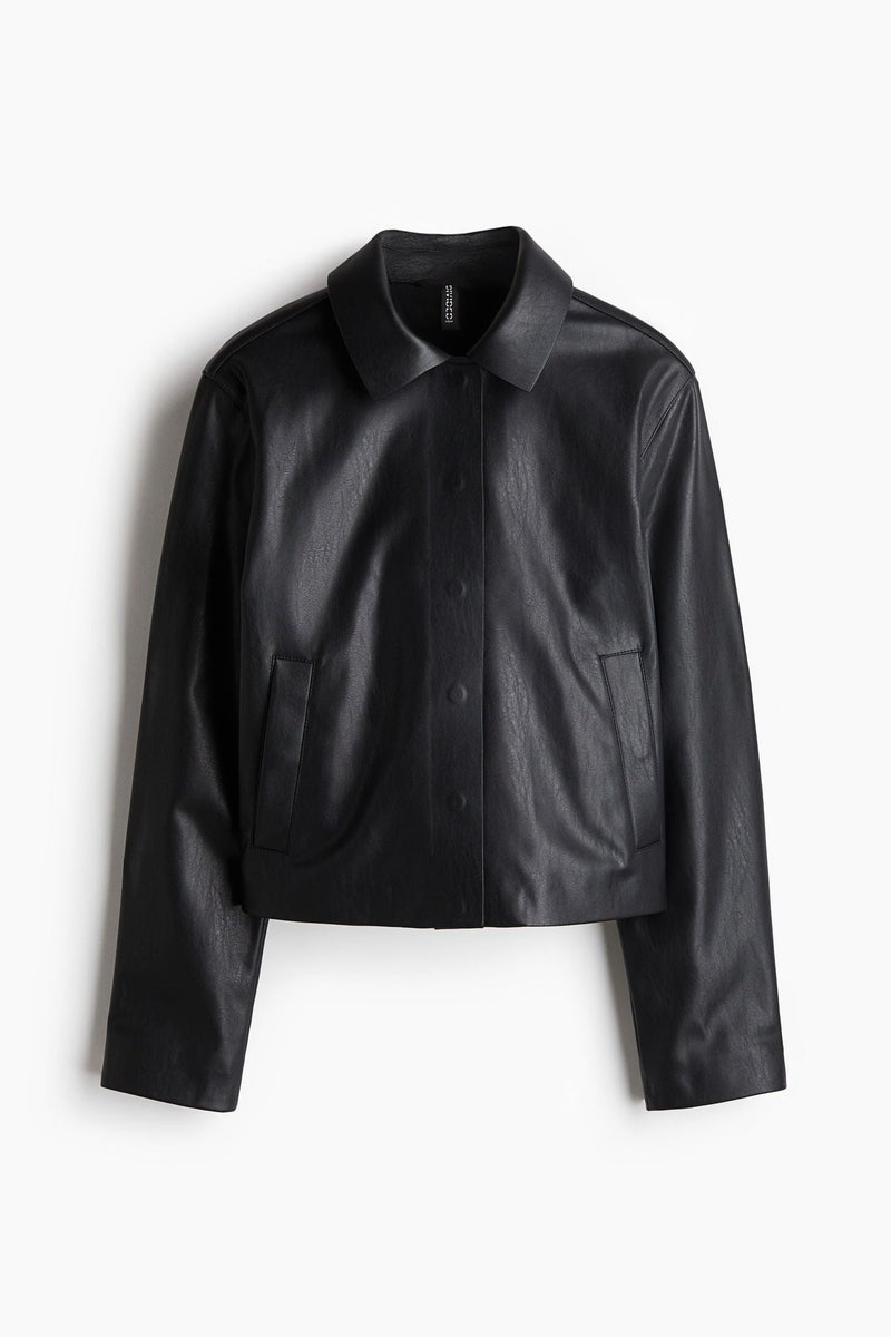 H&M Raw-Edge Coated Jacket  - Image 1