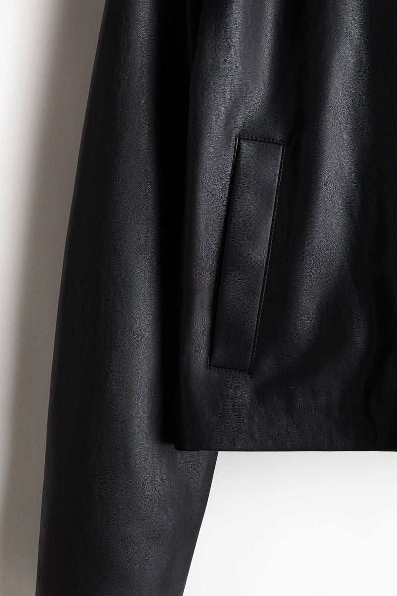 H&M Raw-Edge Coated Jacket  - Image 3