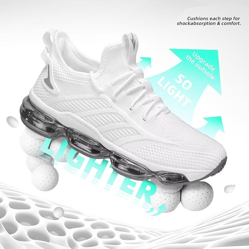 Luogoks Men's Walking Shoes Lightweight Casual Working Jogging Outdoor Shoe Fashion Sports Athletic Shoes - Image 3