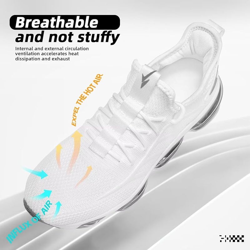 Luogoks Men's Walking Shoes Lightweight Casual Working Jogging Outdoor Shoe Fashion Sports Athletic Shoes - Image 5