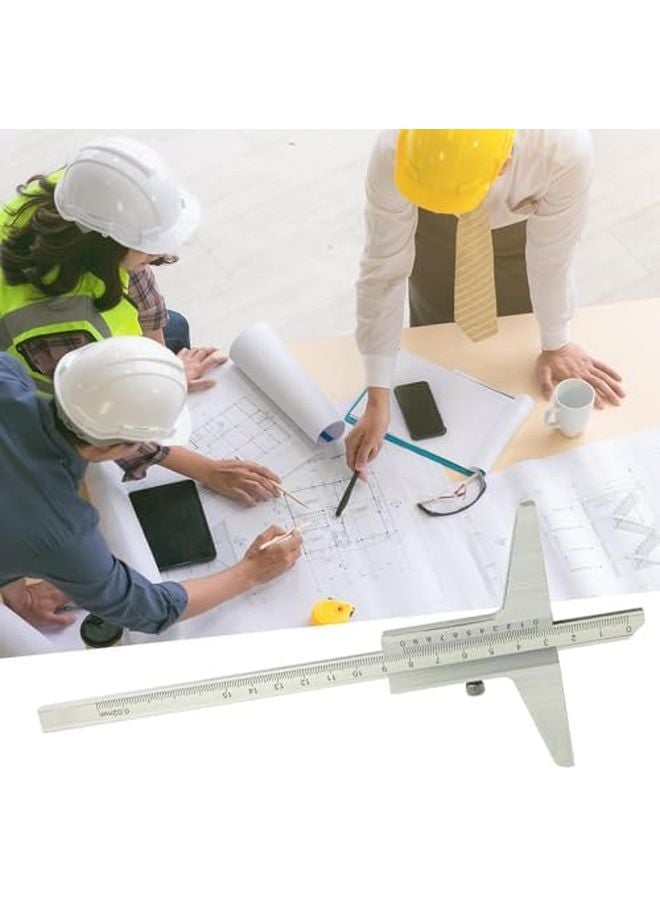 Silver Vernier Caliper 0 150mm High Accuracy Aluminum Alloy Measuring Tool for Jewelry Electronics DIY - Image 5