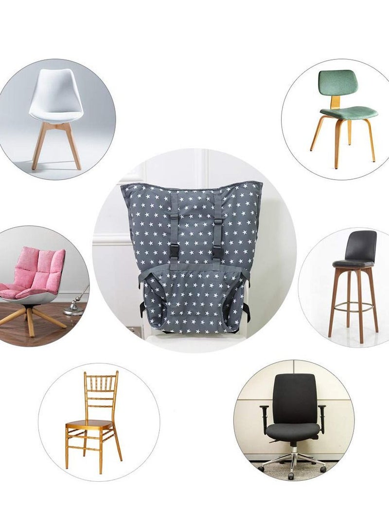 Y&D Portable Baby High Chair Safety Seat Harness for Toddler, Travel Essential Easy Booster Cover Infant Eating Feeding Camping with Adjustable Straps Shoulder Belt. - Image 3