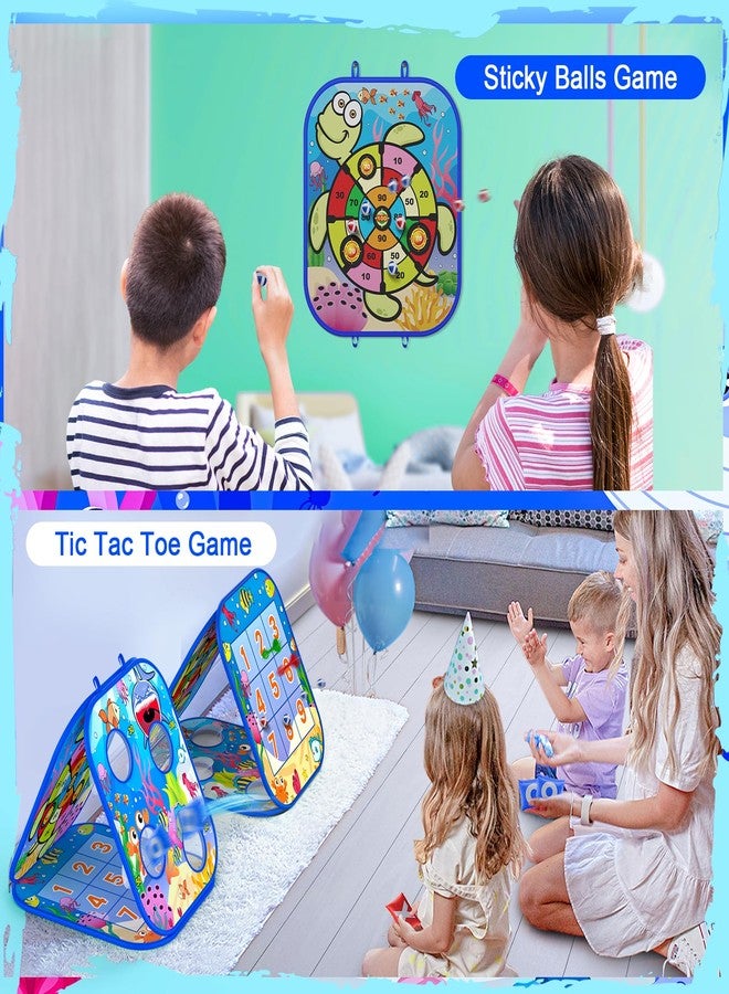 RIEYON 5-in-1Bean Bag Toss Game for Kids, Cornhole Board Toddler Toys for Kids Party Activity and Outdoor Yard Backyard, Birthday Gift or Christmas for Aged 3 4 5 6 7 8 Year Old Boys - Image 4