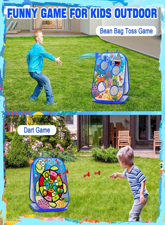 RIEYON 5-in-1Bean Bag Toss Game for Kids, Cornhole Board Toddler Toys for Kids Party Activity and Outdoor Yard Backyard, Birthday Gift or Christmas for Aged 3 4 5 6 7 8 Year Old Boys - Image 3