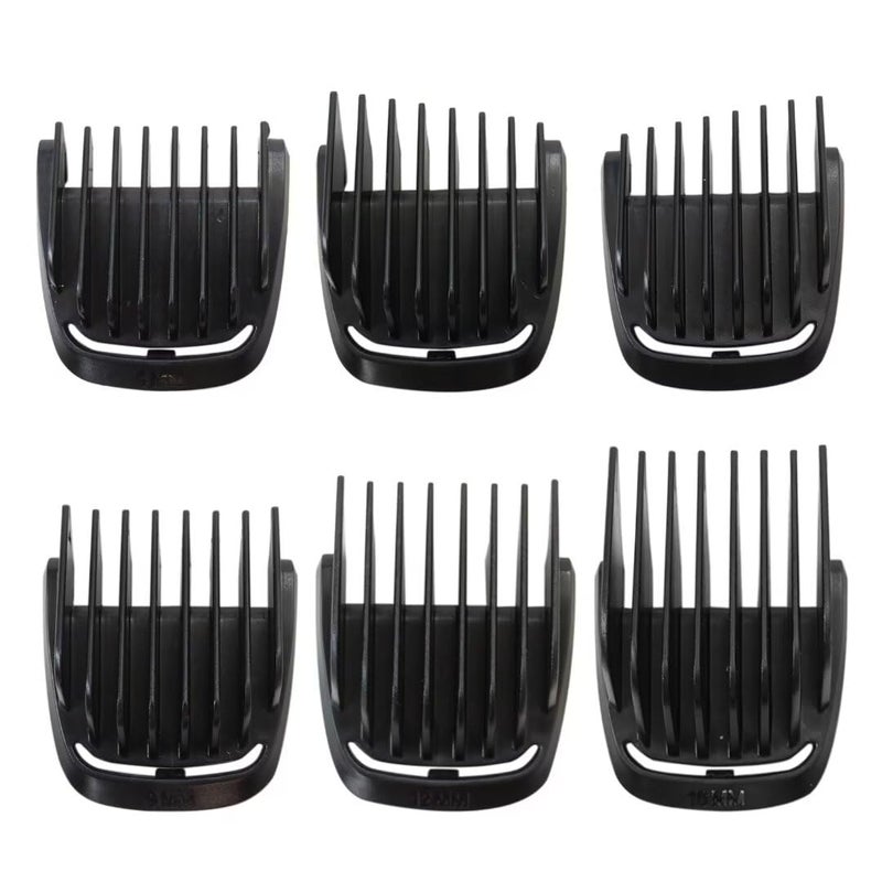 Acupress Guide Comb Guard Set 4mm 9mm 12mm 16mm Left and Right Taper Compatible for Philips Norelco 41mm Multigroom Trimmer Replacement T Blade