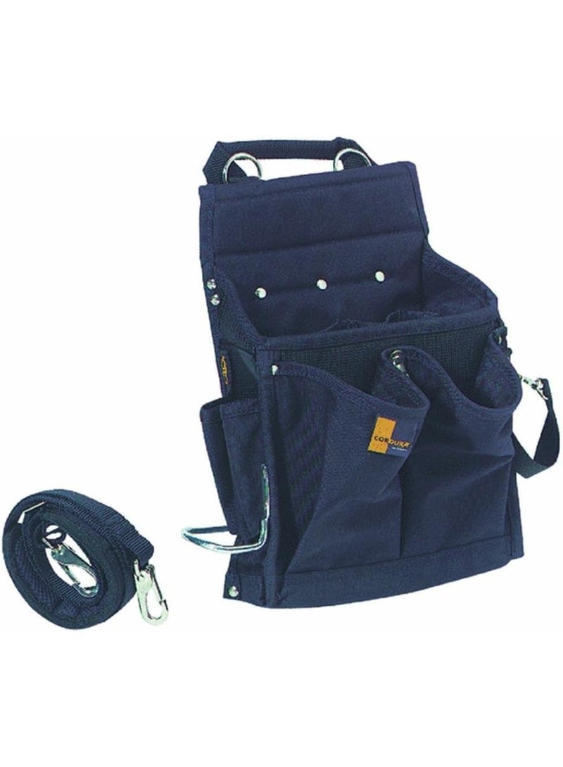 Custom Leathercraft CLC Custom Leathercraft 5508 Professional Electricians Tool Pouch, 20 Pocket,Black 