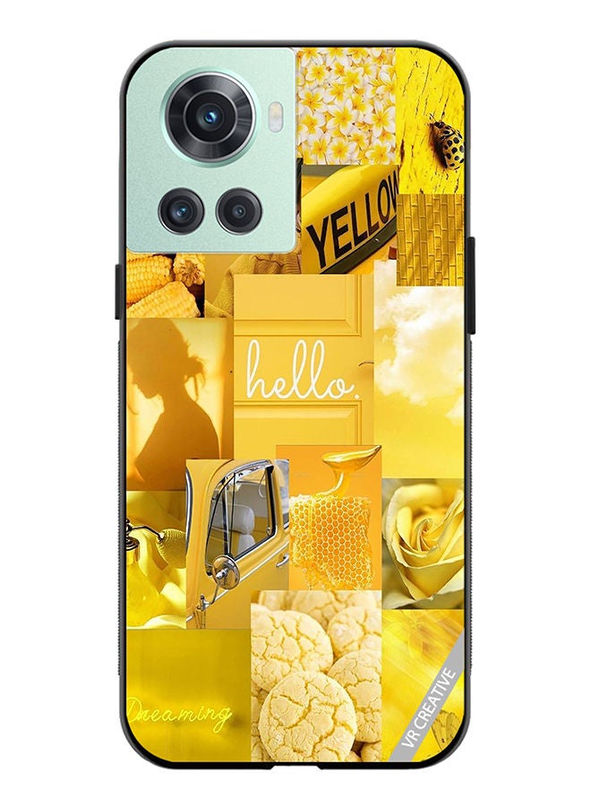 VR CREATIVE Protective Case Cover For OnePlus 10R Hello Design Multicolour - Image 1