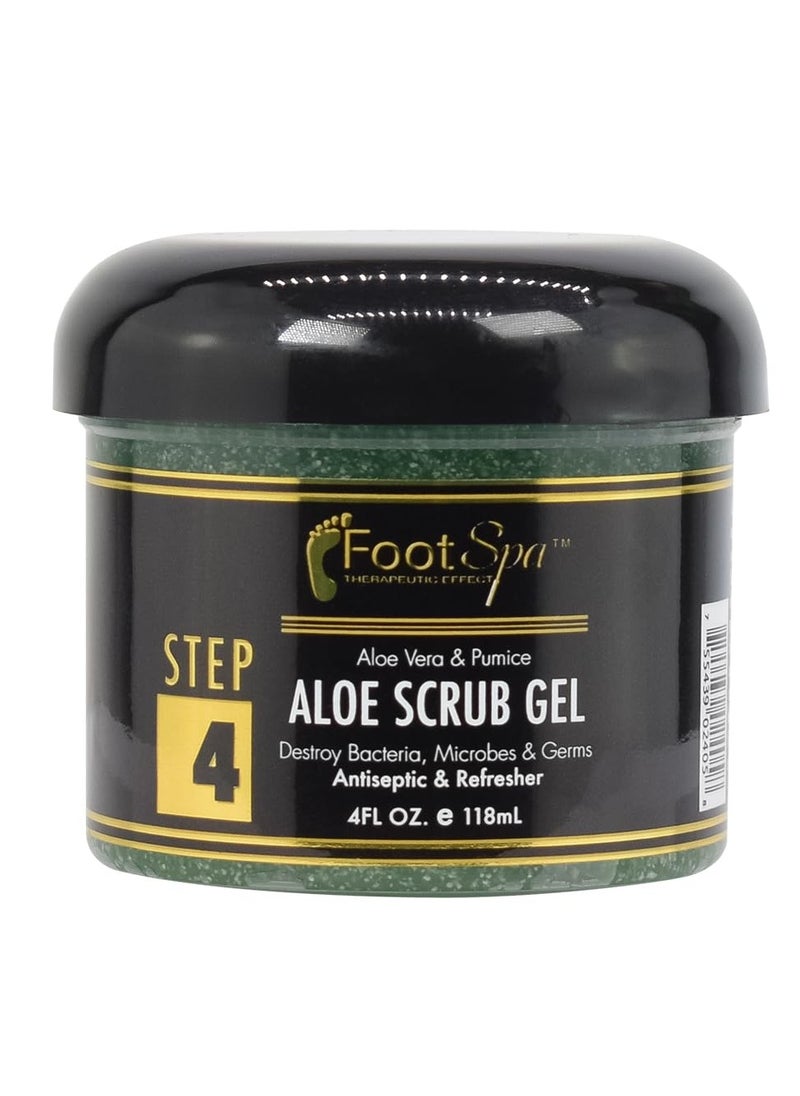 footspa - FOOT SPA - Exfoliating Scrub Gel, 4 Oz - Manicure, Pedicure and Body Exfoliator Infused with Aloe Vera and Salicylic Acid - Glow, Polish, Smooth and Moisture Skin - Body, Hand and Foot - Image 1
