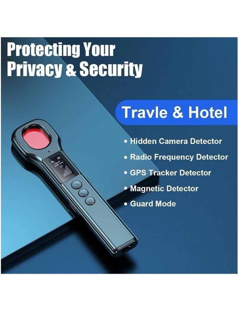 Arabest New Design Hidden Camera Detectors, Aunty Hidden Detection Devices, Car GPS Tracker Detector, Wireless Signal Anti-Sneak Anti-Monitoring Scan Tracker Detector IR Camera Detector Black  - Image 2
