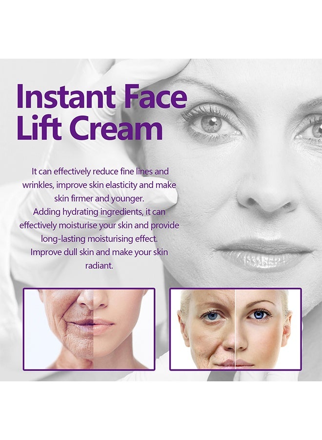 Hoygi Instant Face Lift Cream, Face Tightening and Lifting, Anti Aging Face Lift Moisturizer Wrinkle Serum, Skin Tightening Cream with Hyaluronic Acid, for Women (30ml) - Image 5