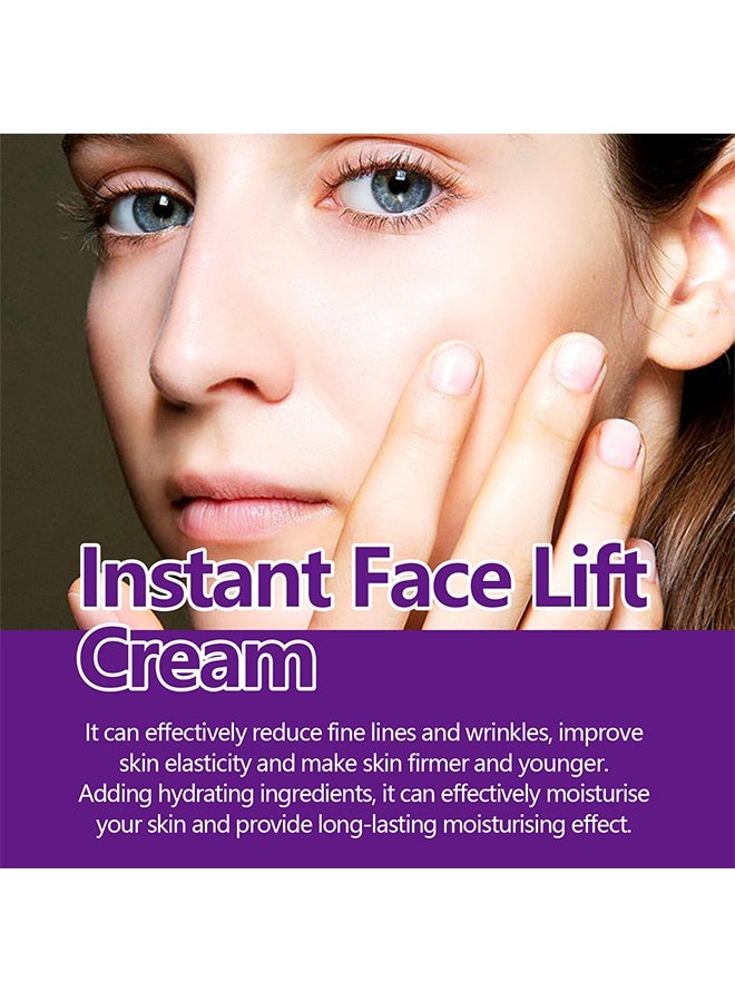 Hoygi Instant Face Lift Cream, Face Tightening and Lifting, Anti Aging Face Lift Moisturizer Wrinkle Serum, Skin Tightening Cream with Hyaluronic Acid, for Women (30ml) - Image 4
