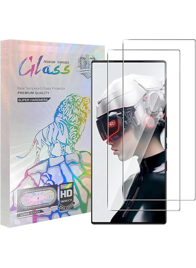 إيروريكس متوافق مع واقي شاشة Red Magic 9 Pro، مضاد للخدش، واقي شاشة عالي الدقة، زجاج مقوى سهل الاستخدام لواقي شاشة Red Magic 9 Pro مقاس 6.8 بوصة، عبوتان - Image 1