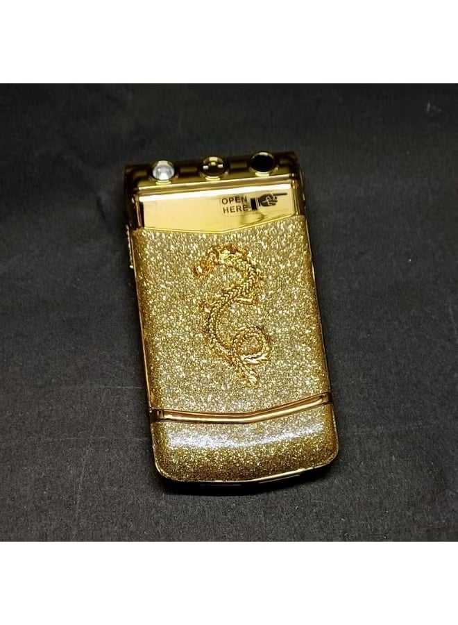 هوب هاتف معدني صغير قابل للطي – يدعم شريحتي اتصال (GSM)، فائق الصغر بحجم بطاقة الائتمان - Image 4