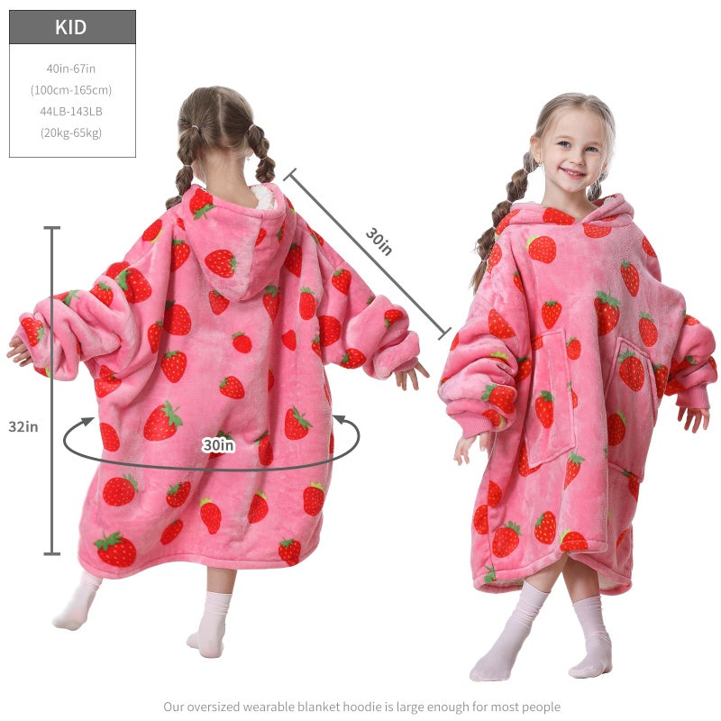 Aemicion هدايا Hoodie بطانية الفراولة Aemicl - Image 3