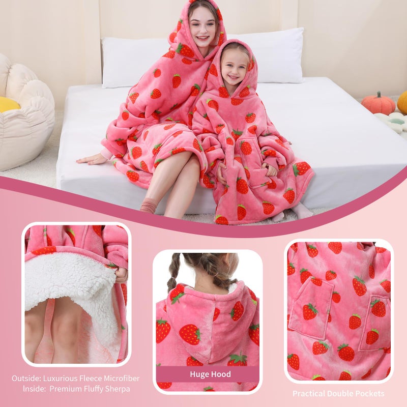 Aemicion هدايا Hoodie بطانية الفراولة Aemicl - Image 5