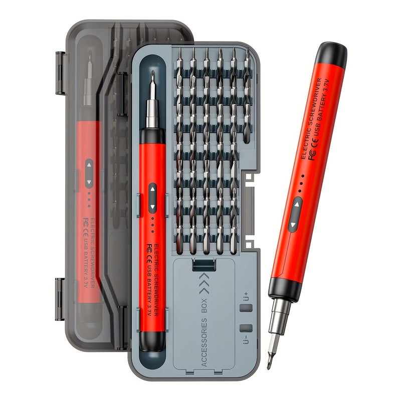 Orange 38 In 1 Anti Slip Magnetic Screwdriver Set for Phone Repair - Image 3