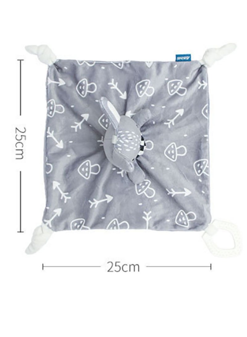Jingke Baby Safety Blanket Cute Animals Seeping Doll Safety Blanket Early Education Educational Toys Comfort Towel,Cute Fox - Image 2