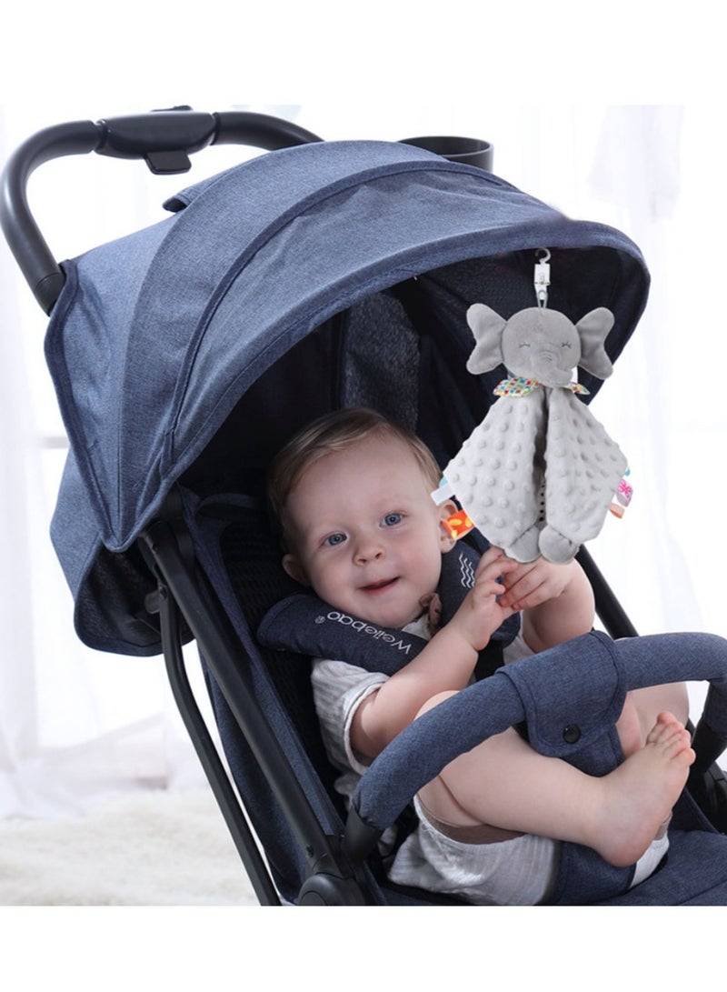Jingke Baby Safety Blanket Cute Animals Seeping Doll Safety Blanket Early Education Educational Toys Comfort Towel,Cute Fox - Image 4