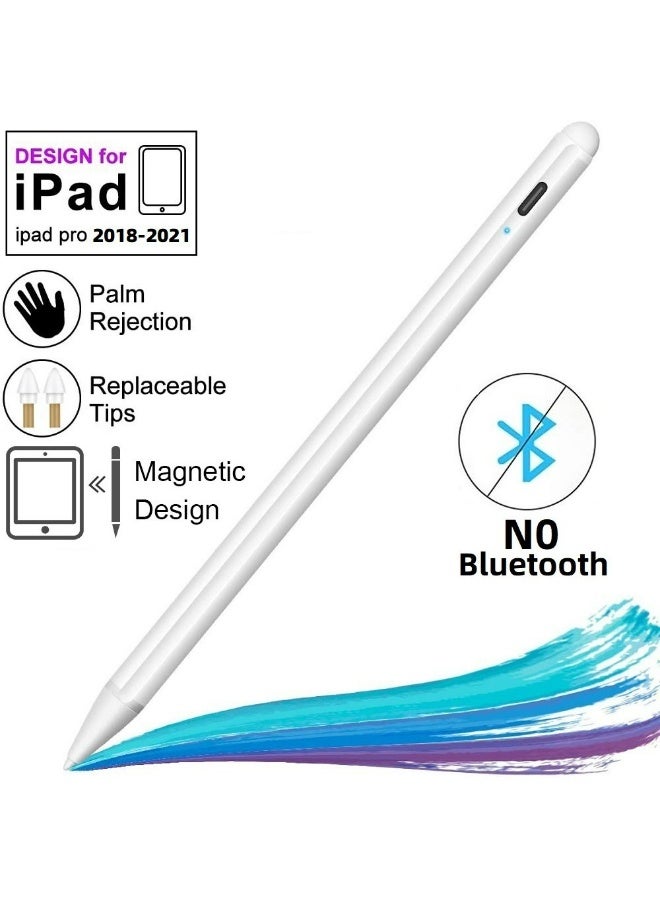 Stylus Pen for iPad  2018 (6) / iPad  2019 (7)/ iPad  2020 (8) / iPad mini(5) / iPad  Air 3/4/ iPad  Pro(11 inches) /2，iPad  Pro12.9 3 /4 / iPad  2021（10.2 inches）/iPad Pro 2021（12.9 inches）/ iPad  Air 2021（10.9 inches） - Image 1