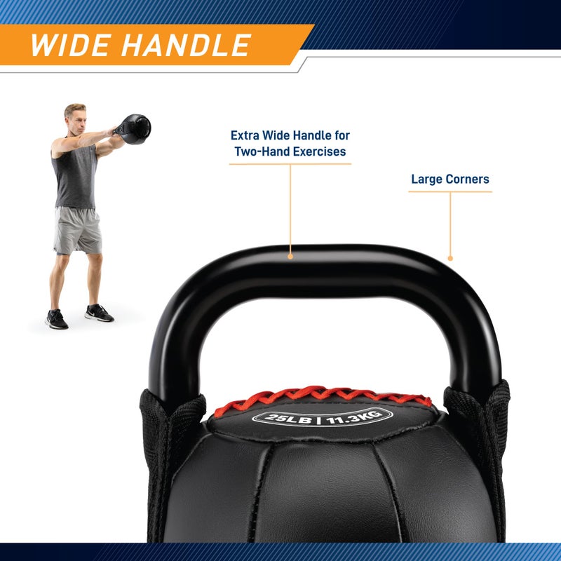 Marcy Soft Kettlebell with Handle for Weightlifting, Conditioning, Strength Training, Core Training for Full Body Workout 10lb SKB-010 - Image 3