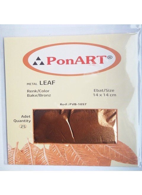 Cadence Leaf Foil Copper 25pcs  - Image 1