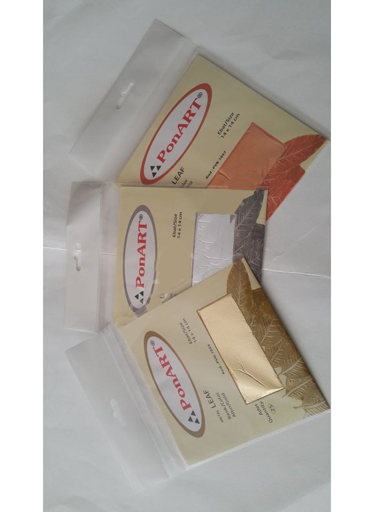 Cadence Leaf Foil Copper 25pcs  - Image 2