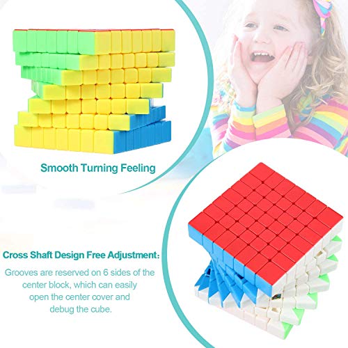 AUTHFORT Kid Moyu 7X7 Cube Stickerless Super Reliable - More Smoothly Than Original 7X7 Cube (1 Pieces) - Image 5