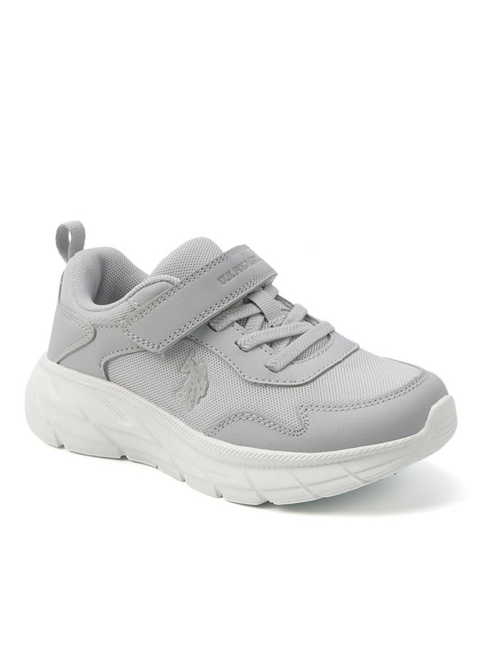U.S. Polo Assn. Kids Grey Velcro Strap Sneakers – Easy-On, Day Fun for Little Explorers!  - Image 3