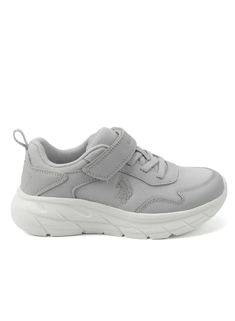 U.S. Polo Assn. Kids Grey Velcro Strap Sneakers – Easy-On, Day Fun for Little Explorers!