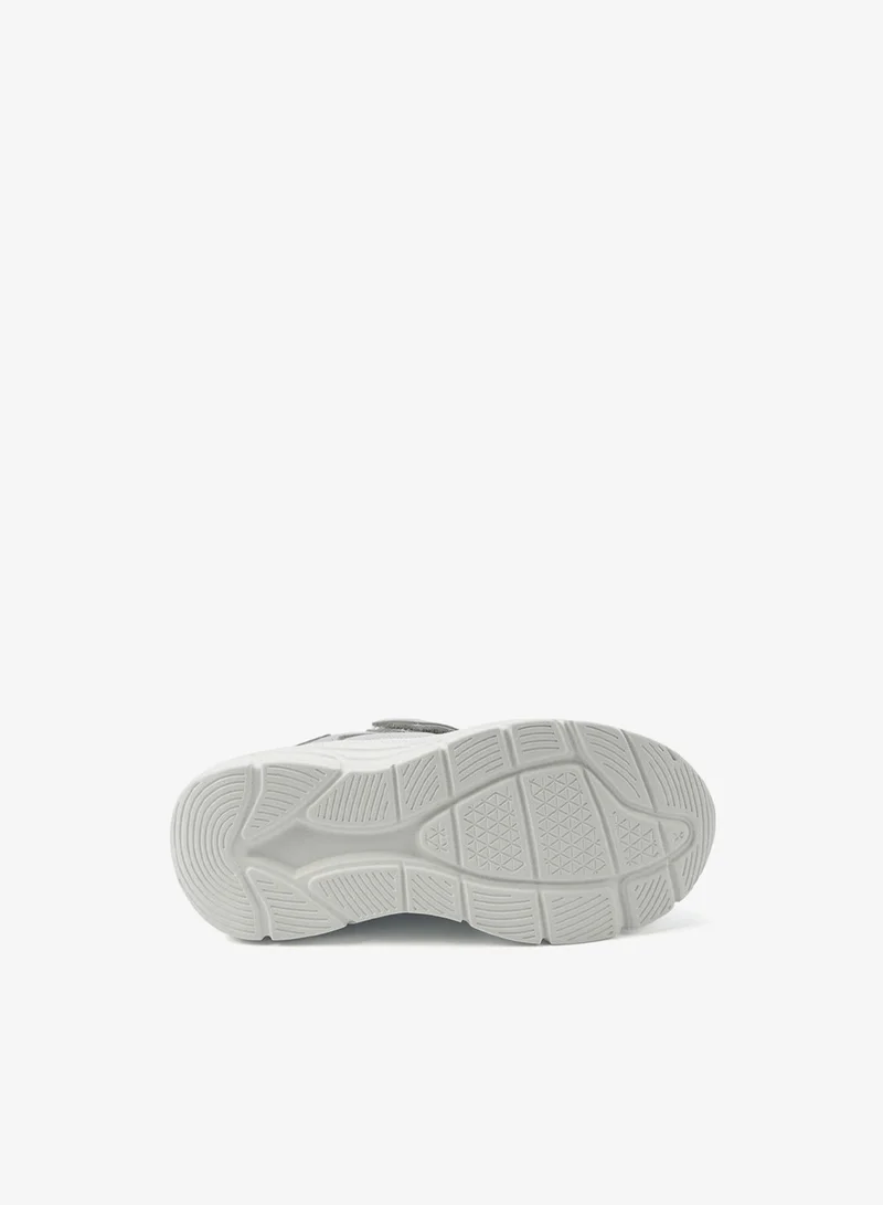 U.S. Polo Assn. grey Kids' Grey Velcro Strap Sneakers Shoes - Easy-On, Day Fun for Little Explorers!  | Best Price UAE