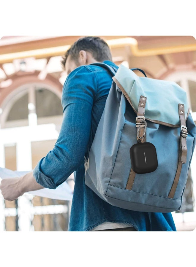 أنيوغرو حافظة Galaxy Buds 3 Pro/Buds 3 من السيليكون لحماية كاملة للجسم (مع قفل أمان)، مقاومة للصدمات والسقوط، غلاف واقي ناعم مع مجموعة تنظيف للرياضة والسفر، أسود - Image 5