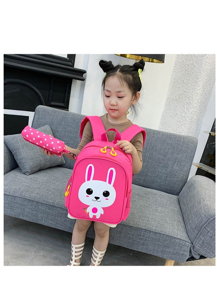 Cute Children's Cartoon Backpack + Pencil Case 3-7 Years Old 24*30*12cm - Image 3