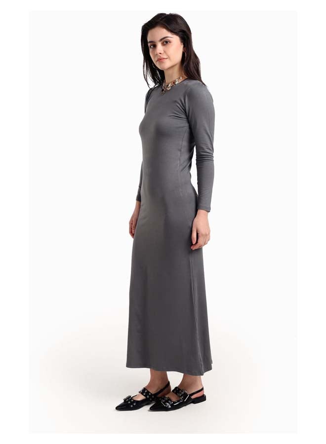 Carina Slim Dress with Back Slit  - Image 4