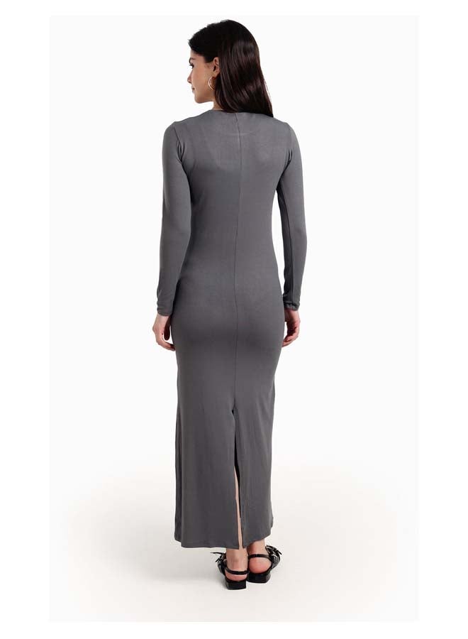 Carina Slim Dress with Back Slit  - Image 2