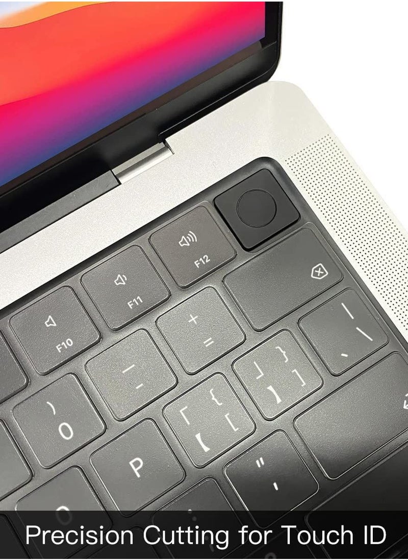 Thin TPU Keyboard Cover Skin for MacBook Air 13.6" M2 A2681/M3 A3113/M4 A3240, 15inch Macbook Air M2 A2941/M3 A3114/M4 A3241,  MacBook Pro 16 A2485/A3403/A3186/A2780/A2485/A2991/MacBook Pro 14.2 inch A3112/A3401/A3185/A2442/A2779/A2918/A2992,Clear