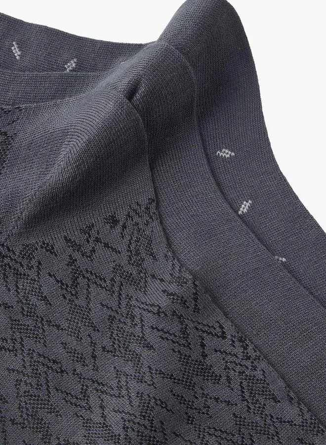 Splash FAV Grey Men Socks Crew Length - Set of 3 for Men | Best Price UAE