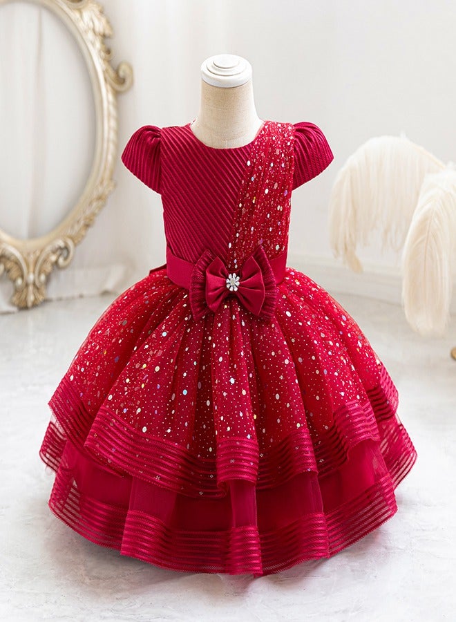 babyqlo Sequin Tulle Party Dress - Image 1