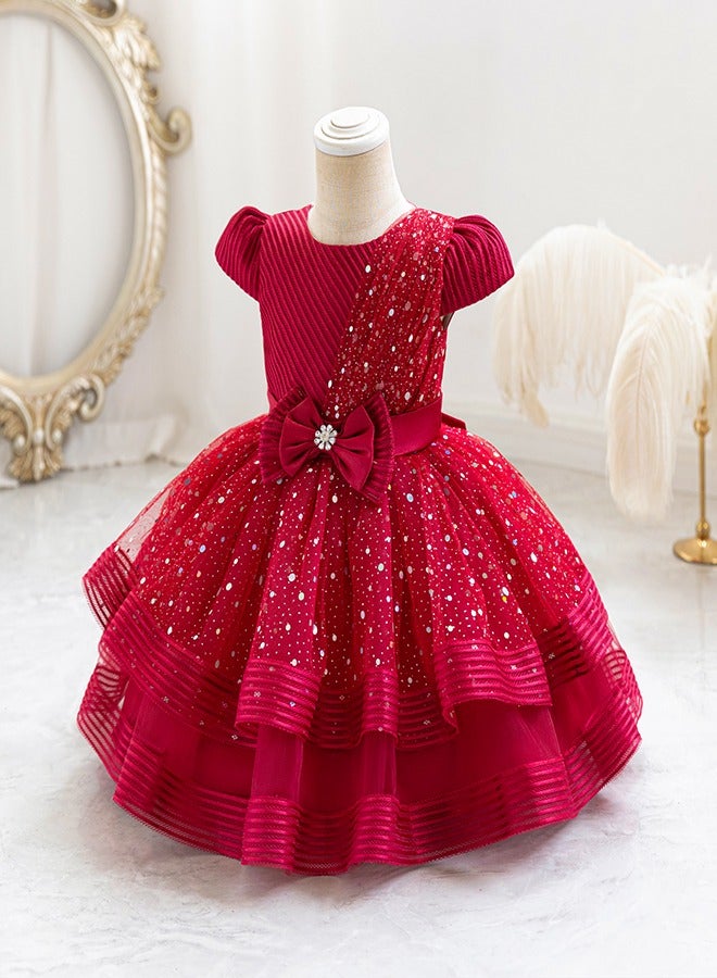 babyqlo Sequin Tulle Party Dress - Image 3