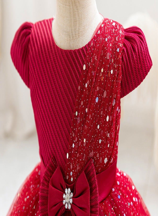 babyqlo Sequin Tulle Party Dress - Image 5