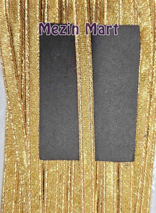 Mezin Zari Jhalar Fancy Unique Lace Blouse Border (9 Meter) for Bridal Dresses, Sarees, Lehengas, Decoration, Bag and Designing Embellishment Crafts (Double Zig Zag + 3 Chotali) - Image 2