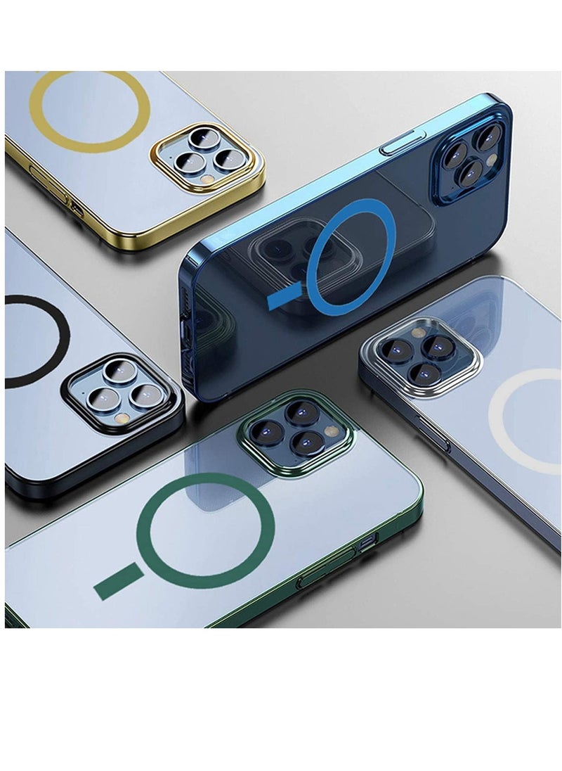 Raxoom iPhone 14 Pro Magsafe Case 6.1 Inch Slim Thin Magnetic Case, Yellowing-Resistant, Anti-Drop Shock Absorption, Anti-Scratch and Hard Back Crystal Case - Image 5