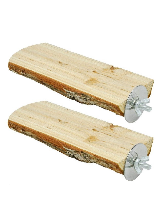 Niteangel Parrot Cage Perch, Wooden Platform for Birds (2 Packs) - Image 1